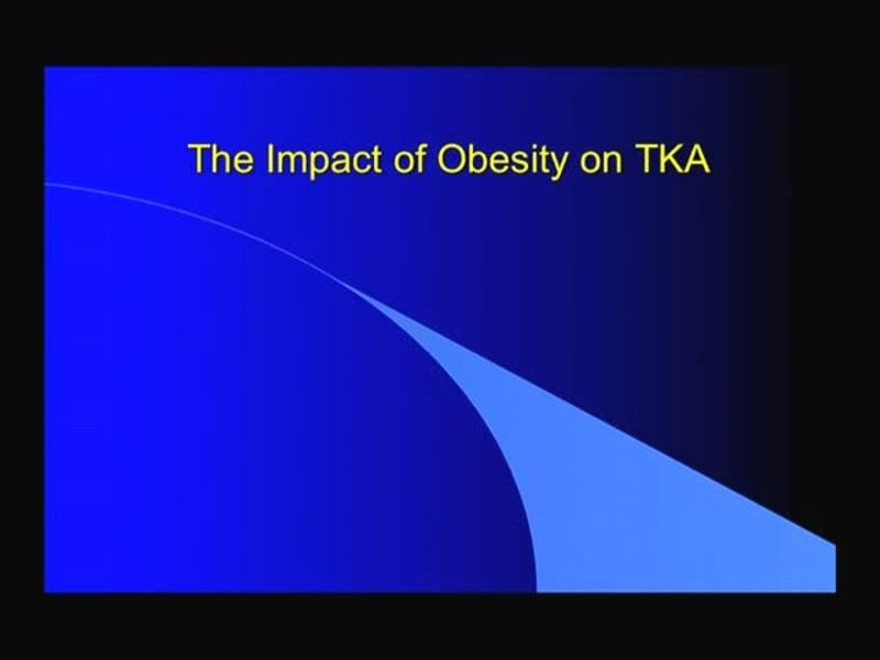 The Impact of Obesity on TKA