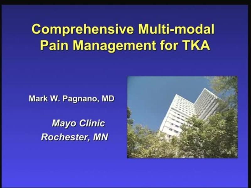Comprehensive Multi-modal Pain Management for TKA