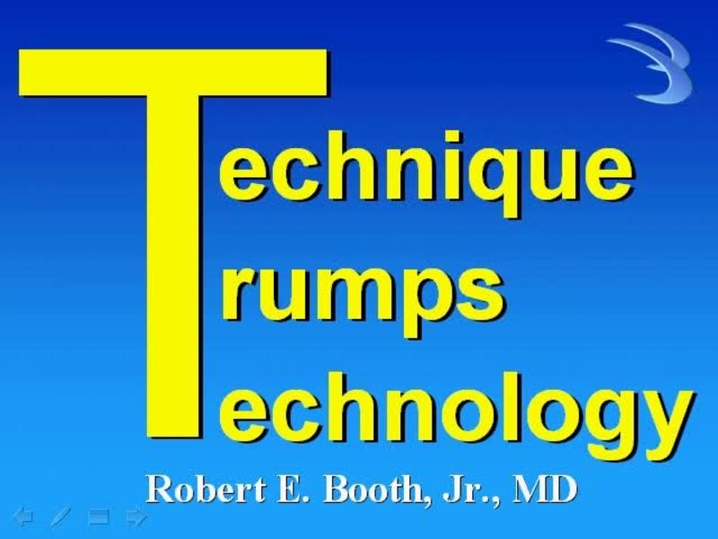 Technique Trumps Technology in TKA