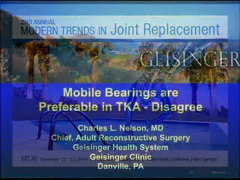 Mobile Bearings are Preferable in TKA - Disagree
