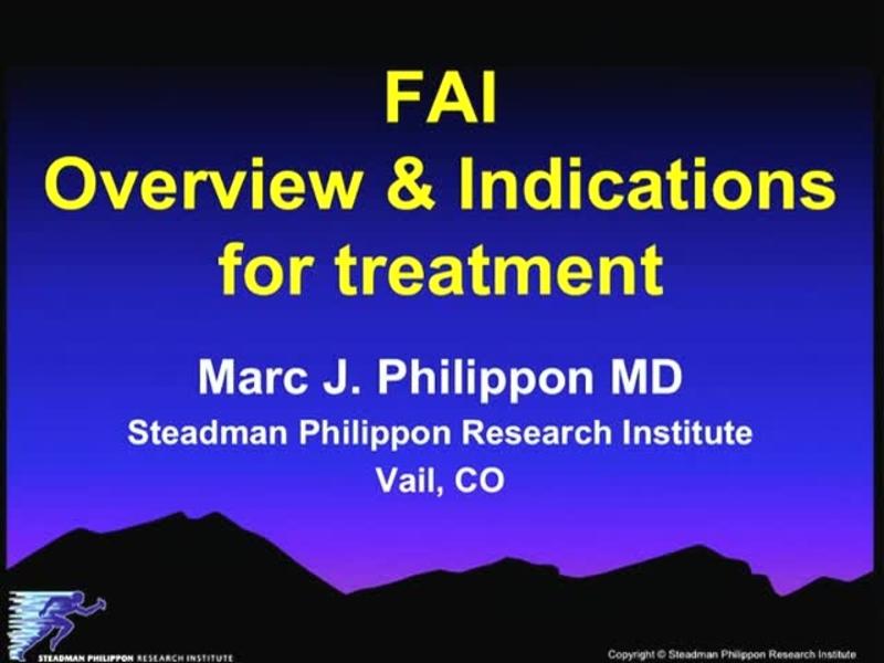 FAI - Overview & Indications for Treatment