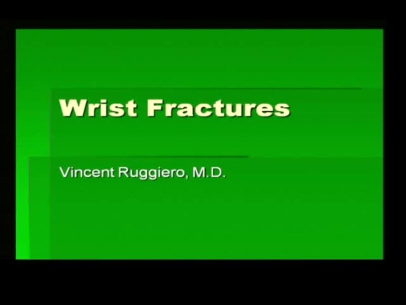 Wrist Fractures