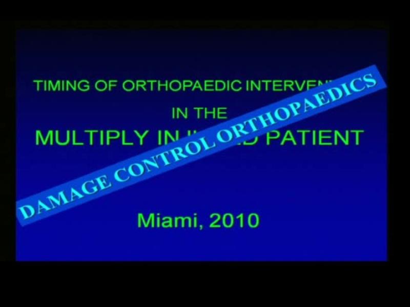 Damage Control Orthopaedics