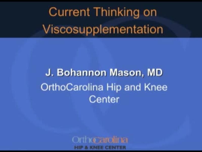 Current Thinking of Viscosupplementation