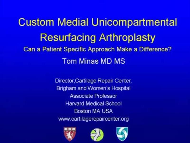 Custom Medial Unicompartmental Resurfacing Arthroplasty Can 
